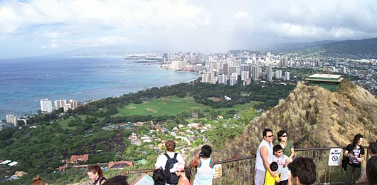 Looking east from atop Diamond Head