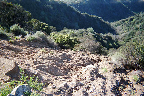 Garcia Trail earth slide