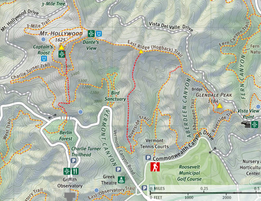 Glendale Peak Map