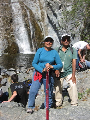 Nick and Jyoti at Fish Canyon Falls