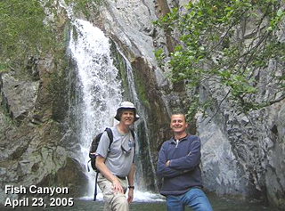 Fish Canyon Falls, Joe, April 23, 2005