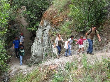 Hikers on Fish Canyon Trail, May 10, 2008