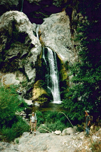 Dan and Ricky at Fish Canyon Falls, May 24, 1997
